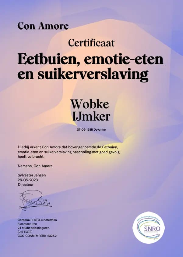 Eetbuien, Emotie-eten & Suikerverslaving